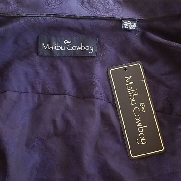 Malibu Cowboy paisley button down - Picture 2 of 5